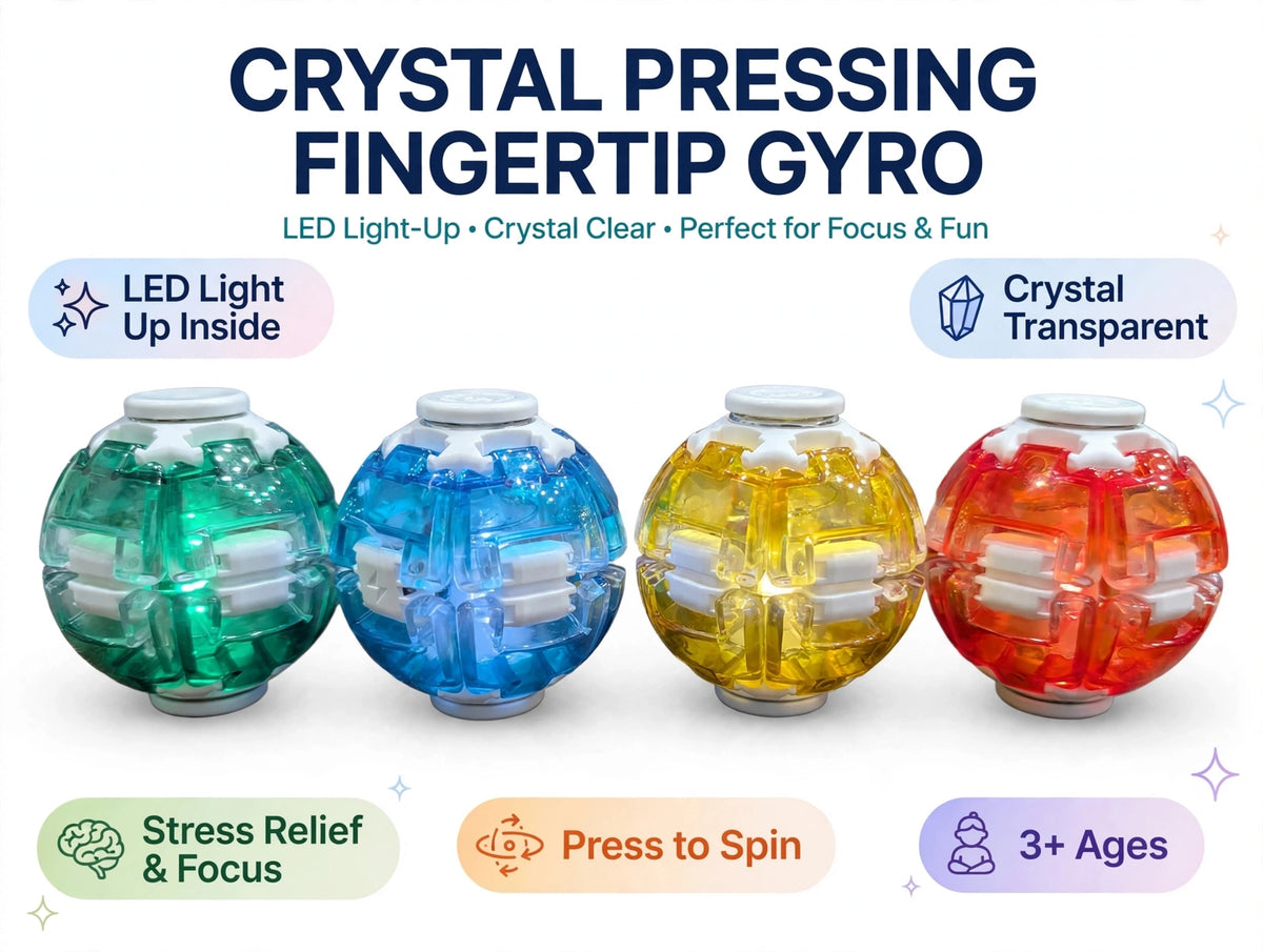 Spin Ball - Press, Spin & Rotate Sensory Fidget Toy | Age 3+