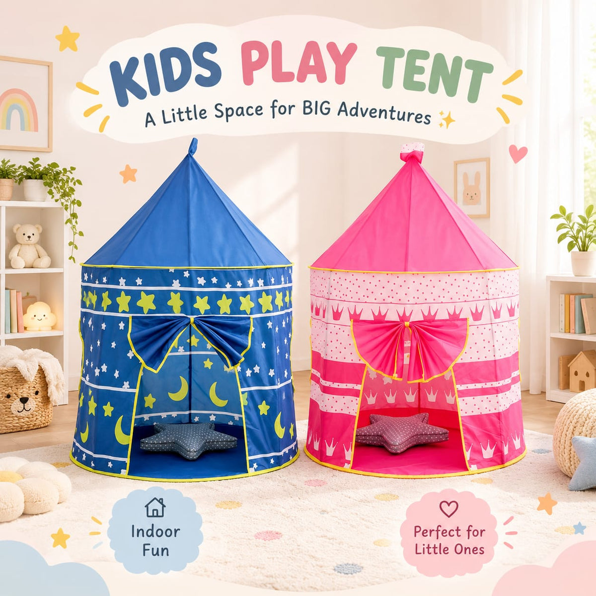 KIDS PLAY TENT - A Little Space for BIG Adventures! 🏰✨