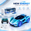 New Energy Concept R/C Car - Futuristic Supercar with LED Lights & Music | Rechargeable Remote Control Car for Kids