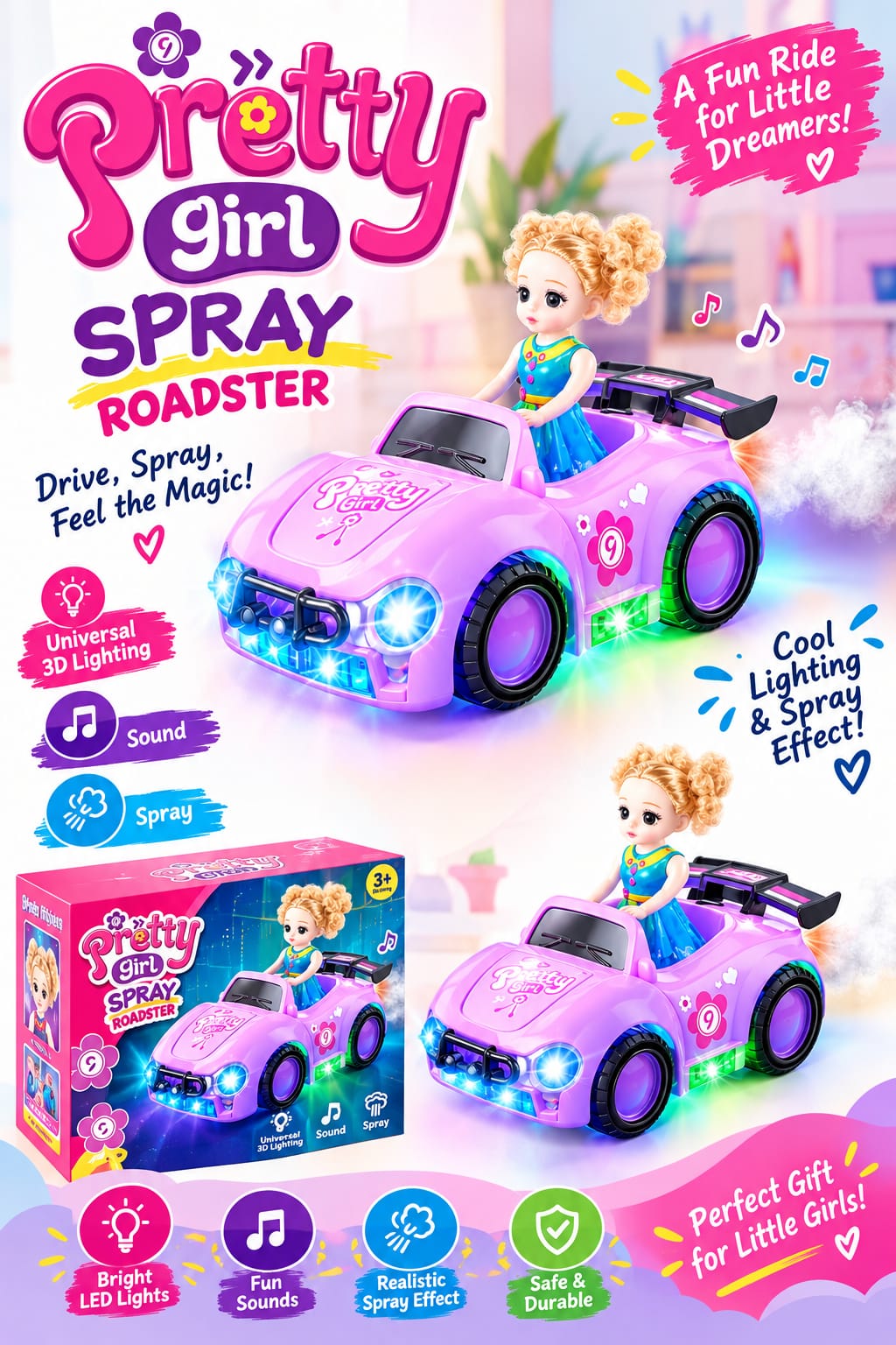Pretty Girl Spray Roadster! 💖🚗