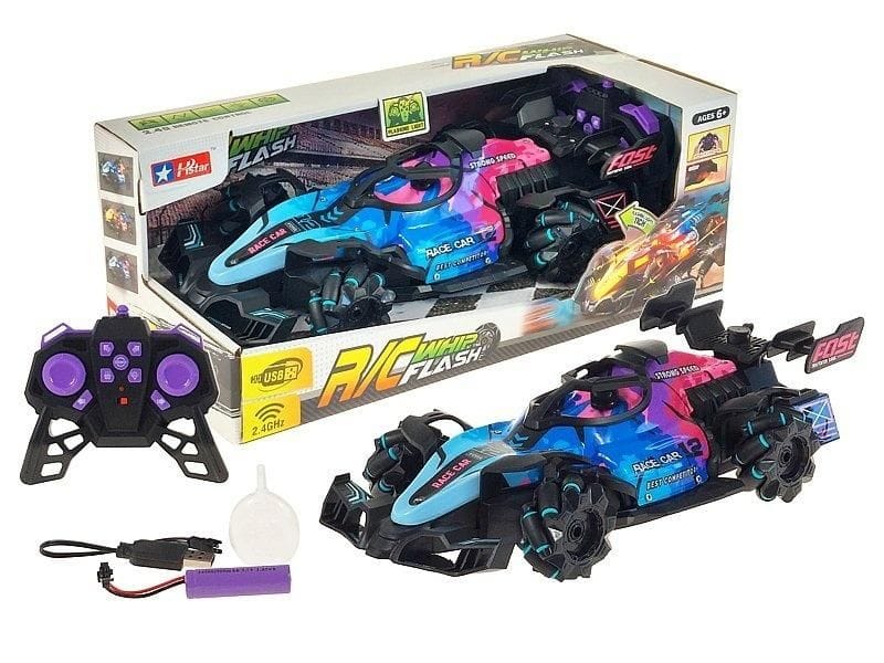 R/C Whip Flash Racing Car - 2.4GHz Remote Control with Spray