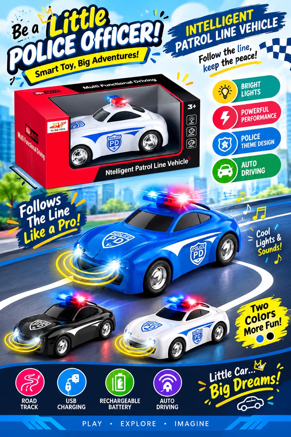 Be a Little POLICE OFFICER! - Smart Toy, Big Adventures!