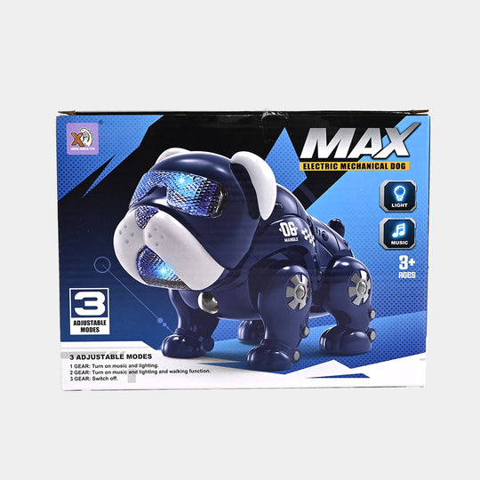 MAX Electric Mechanical Dog – Walks, Barks & Plays with LED Lights