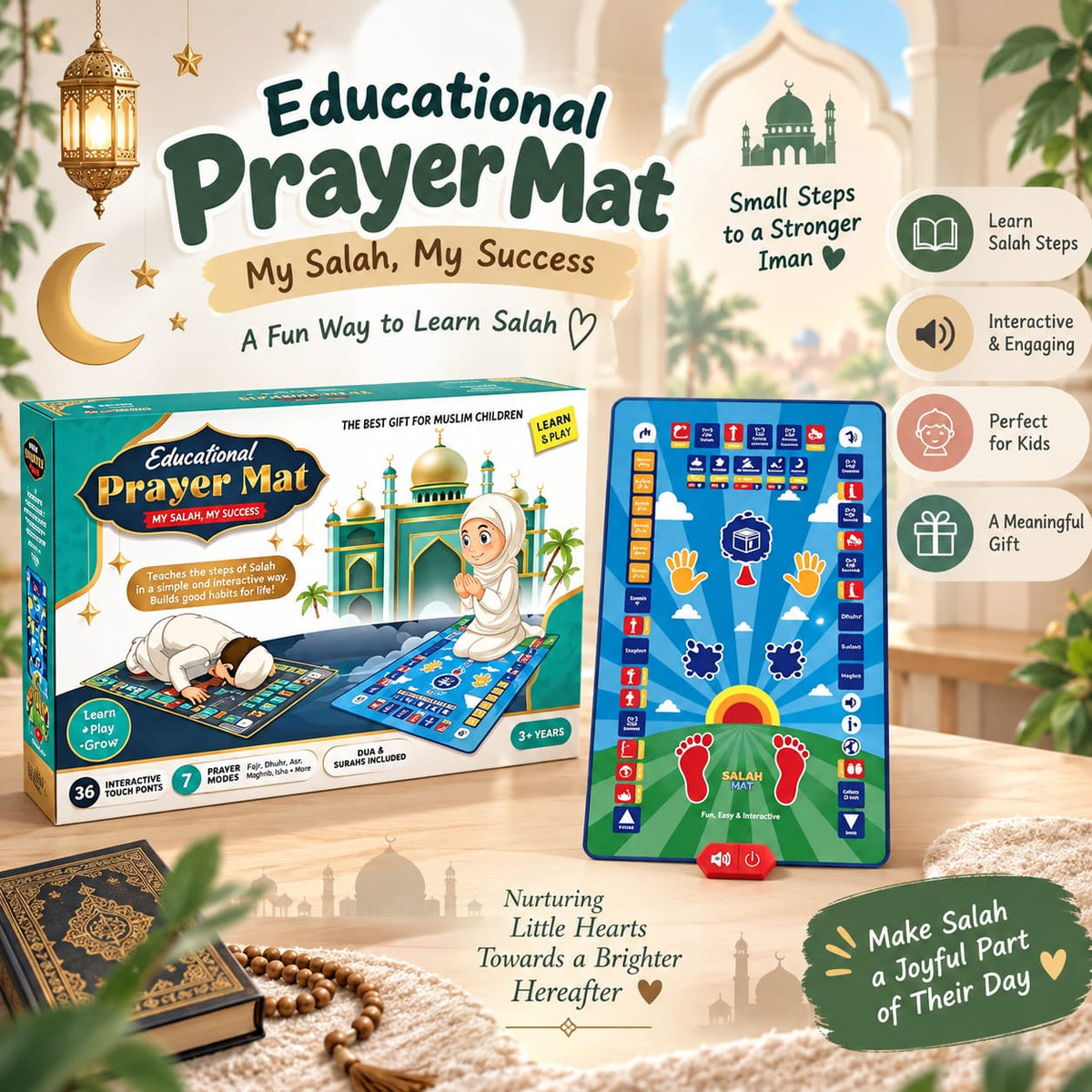 Interactive Educational Prayer Mat for Kids