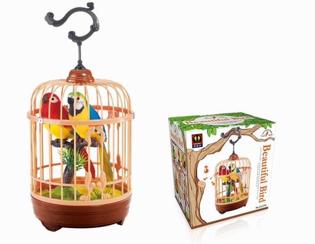 Beautiful Birdcage with Chirping Birds