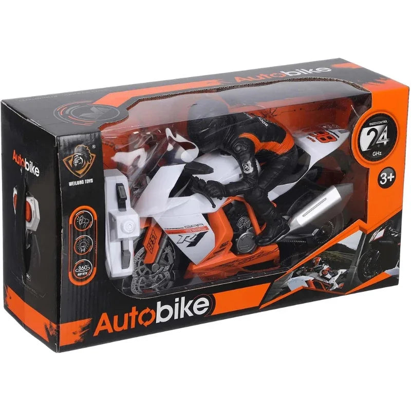 2.4GHz RC Stunt Motorcycle with Lights & Sound