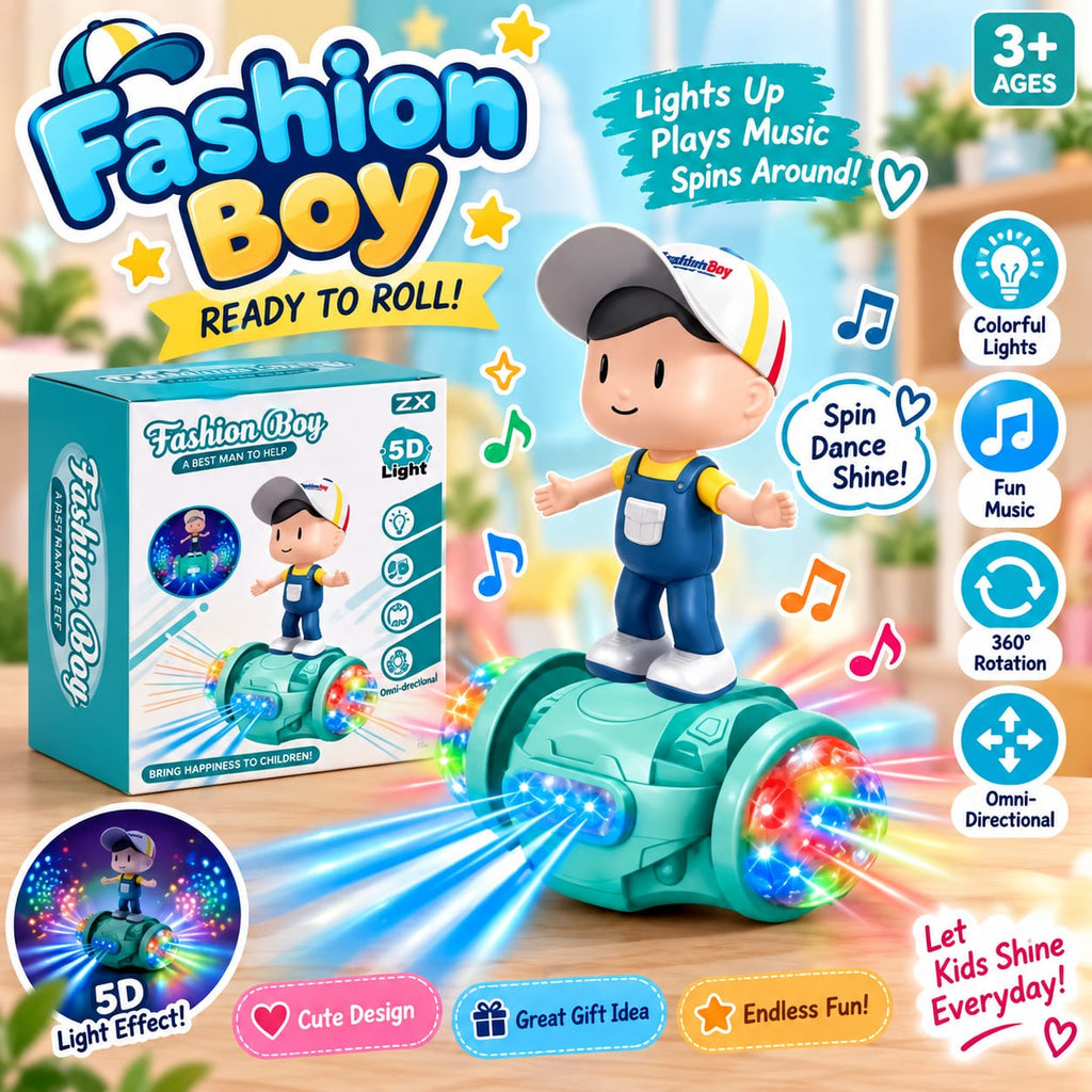 Fashion Boy 5D Light-Up Musical Dancing Toy