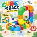 Cube Track DIY Train Building Set – 51 Pieces