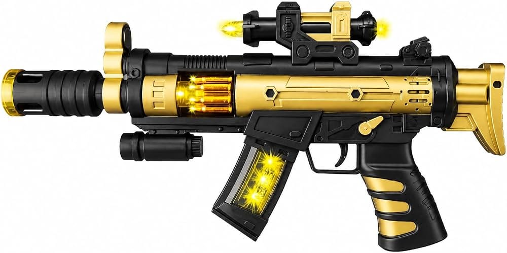Light-Up Toy Gun with LED Lights & Sound Effects
