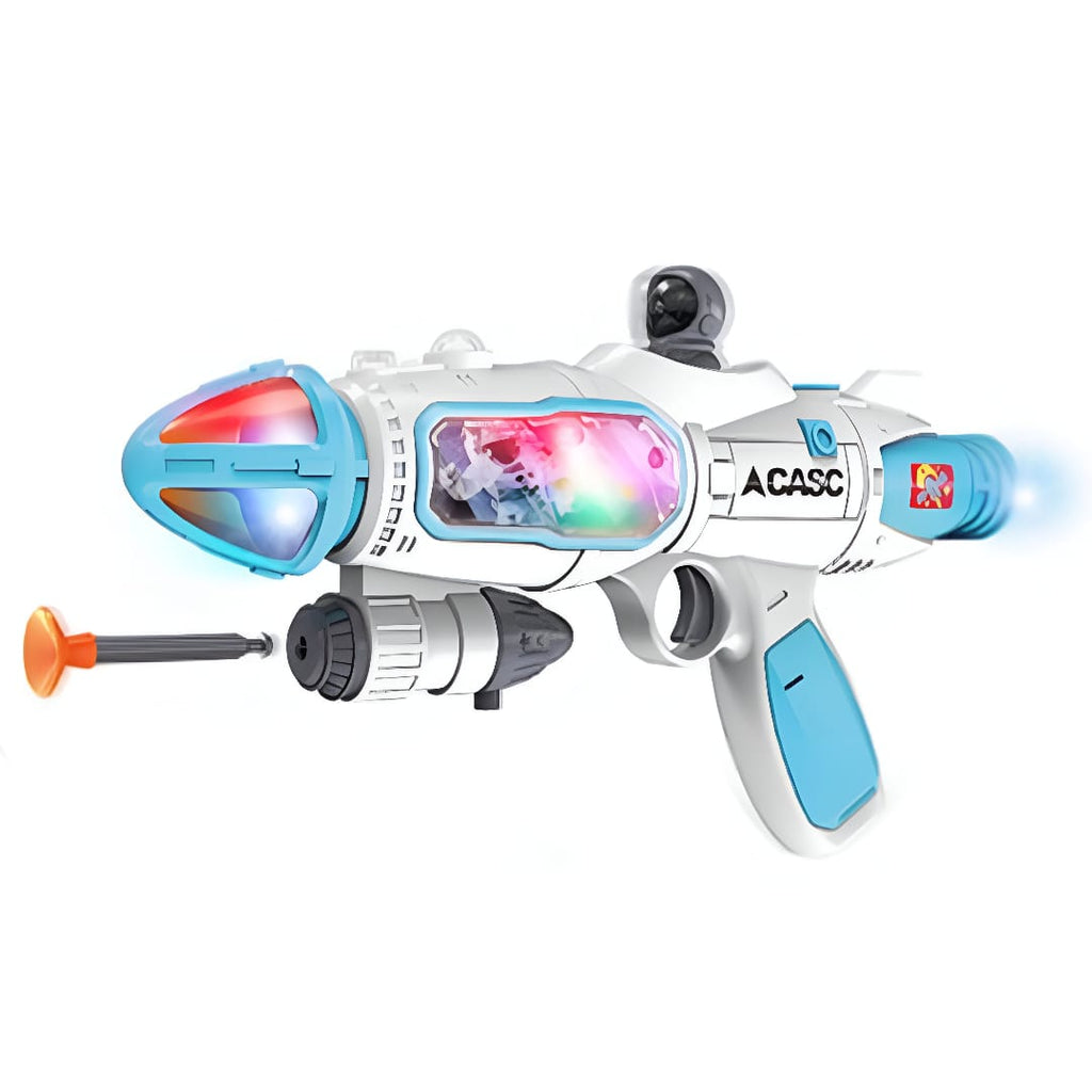 Space Toy Blaster with LED Lights, Sound & Foam Darts
