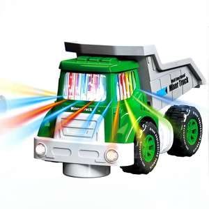 Light-Up Dump Truck Toy with Music & 360° Rotation