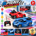 Remote Control Spray Racing Car with Lights – 1:18 Scale