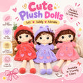 Soft Plush Doll with Heart Dress & Matching Hat