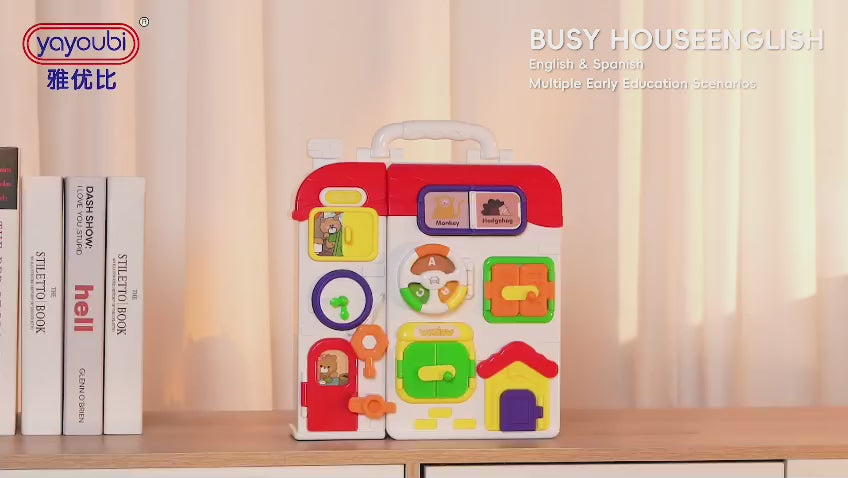Busy House Toddler Activity Board with Lights & Sounds