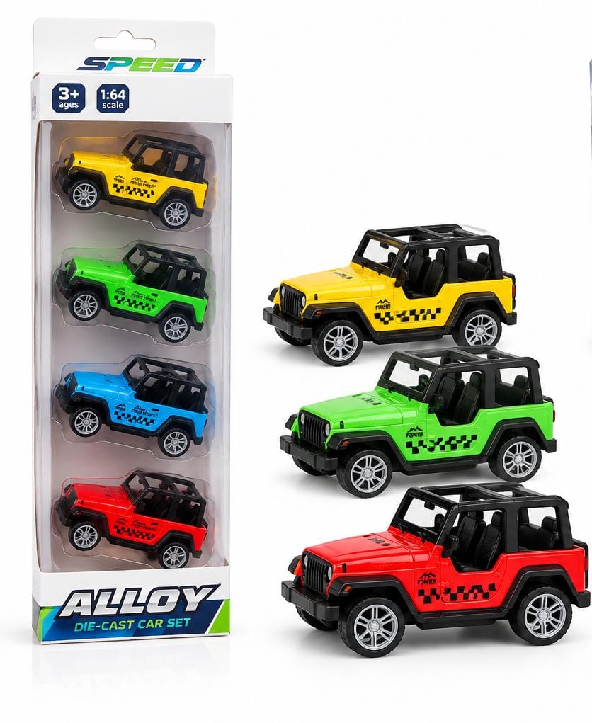 4-Piece Toy Car Set