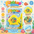 Fishing Game Toy for Kids - Rotating Fish Catching Game with Fishing Rod